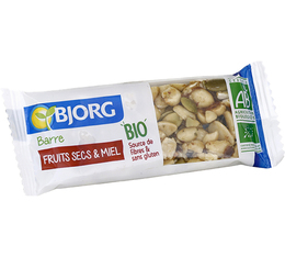 Barre aux cacahuètes, fruits secs, miel rhd Bio 25g x30 - BJORG