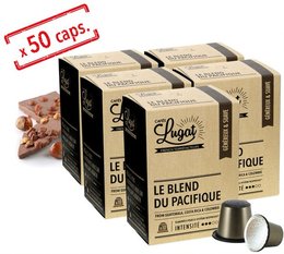 Cafés Lugat Le Blend du Pacifique 5 x 10 capsules compatibles Nespresso 