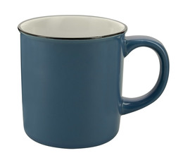 AOC retro stoneware mug in blue - 250ml