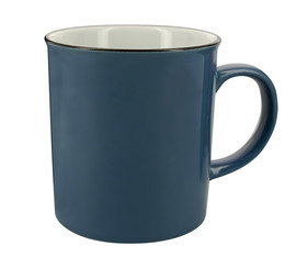 AOC retro stoneware mug in blue - XL size 700ml
