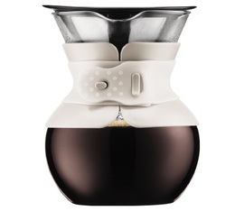 Bodum Pour Over filter coffee maker in cork and leather - 12 cups
