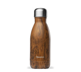 QWETCH insulated drinking bottle Wood - 260ml