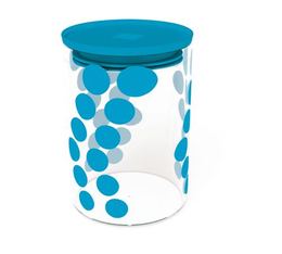 Boîte DOT DOT en verre Bleue 900 ml - Zak! Designs