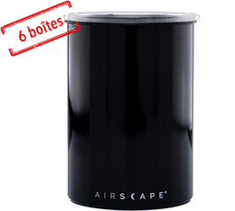 Airscape Boîte conservatrice inox avec vide d'air 500g - Noir Brillant x 6