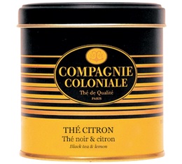 Luxury lemon black tea - 100g loose leaf tea in tin - Compagnie Coloniale