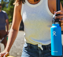 bouteille isotherme hydro flask bleue 