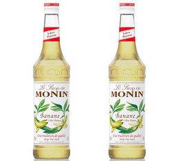 Lot de 2 Sirops Monin - Banane Jaune - 2 x 70cl