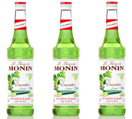 Lot de 3 Sirops Monin - Concombre - 3 x 70cl