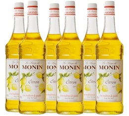 Lot de 6 Sirops Monin - Citron - 6 x 1 L