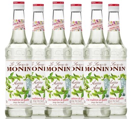 Sirop Monin - Mojito Mint (sans alcool) - 6 x 70 cl