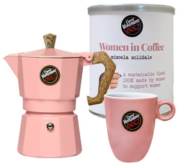 Caffè Vergnano - 2 Packs of Ground Coffee Moka Pot and Mug Women in Coffee - 500g
