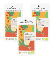 30 Caspules Nespresso® Biodégradables compatibles Amadito - Pérou Bio