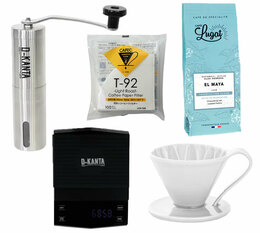 Kit Slow Coffee pour café torréfaction claire 4 tasses