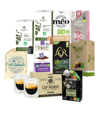 Rendez-vous en terre Bio - pack cadeau café bio capsules compatibles Nespresso®