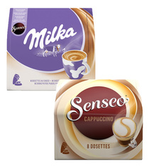 dosettes senseo cappuccino et chocolat x112