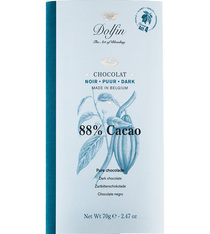 Dolfin Dark Chocolate Bar 88% Cocoa - 70g
