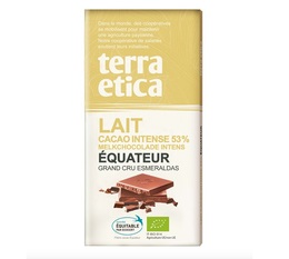 Tablette chocolat au Lait 53% Equateur 100g - Terra Etica