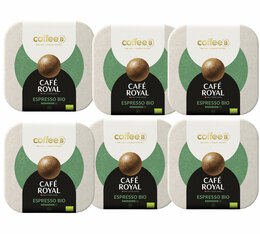 54 Boules de café Espresso Bio Compatible CoffeeB - CAFÉ ROYAL