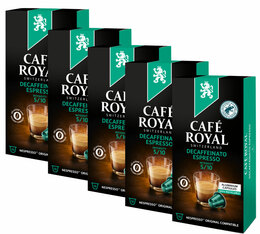 Café Royal 'Espresso Decaffeinato' aluminium capsules for Nespresso x50