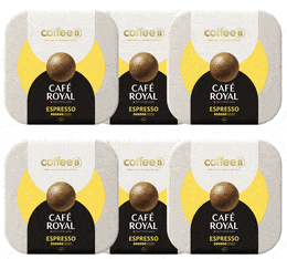 54 Boules de café Expresso compatibles CoffeeB - CAFÉ ROYAL