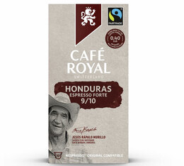 10 Capsules Nespresso compatibles - Honduras espresso forte - CAFE ROYAL