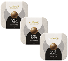 27 Boules de café Ristretto Compatible CoffeeB - CAFÉ ROYAL