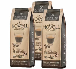 3x250g café en grain bio Ristretto - Novell