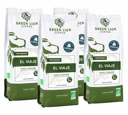 Green Lion Coffee Organic Coffee Beans El Viaje Anemos Coffee - 4 x 250g