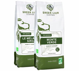 Green Lion Coffee Pack of 2 Organic Coffee Beans - 2 x 250g