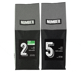 2kg café en grain bio 100% Arabica Number N°2 et 5 - Number