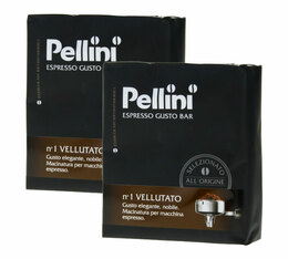 2x250g café moulu Vellutato - PELLINI