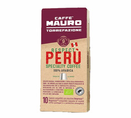 10 capsules compatibles Nespresso® Respect Perù BIO - CAFFE MAURO