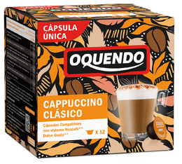12 capsules Cappuccino Dolce Gusto® compatibles OQUENDO - Cappuccino Classique