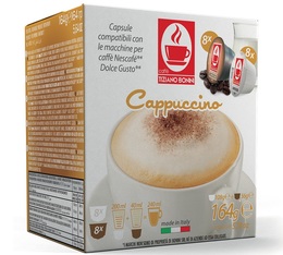 16 capsules Cappuccino Dolce Gusto® compatibles Caffè Bonini - Cappuccino Classique