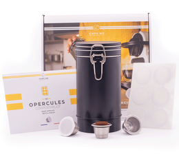 Capsules réutilisables compatible Nespresso® - Coffret noir  - CAPS ME