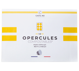 102 opercules compostables -  CAPS ME