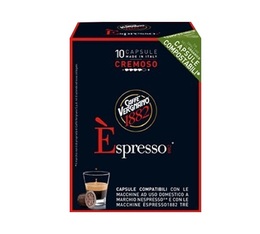 Caffé Vergnano Espresso Cremoso Compostable Nespresso® Compatible Capsules x 10