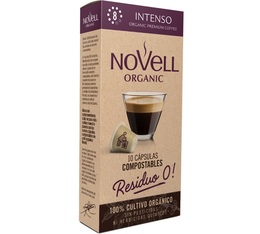 Novell Organic Coffee Pods Intenso Compostable Capsules x 10