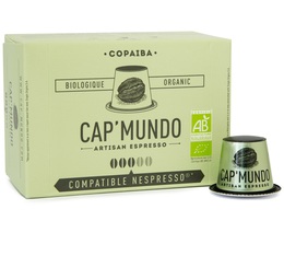Cap'Mundo Copaiba organic coffee capsules compatible with Nespresso® x 10