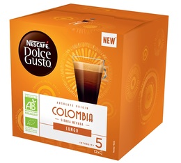 Nescafé Dolce Gusto pods Colombia Lungo organic coffee x 12 coffee pods