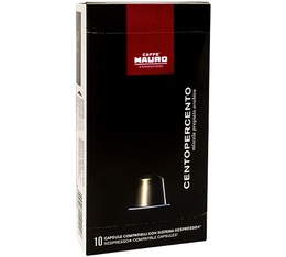 Caffe Mauro Centopercento Nespresso® compatible capsules x 10
