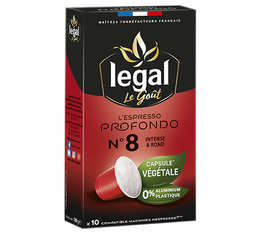 10 capsules végétales Profondo - Nespresso® compatible - LEGAL