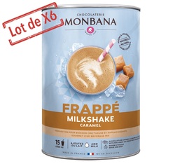 Boisson frappée - Lot de 6 boîtes de Milk Shake Caramel 1Kg - MONBANA