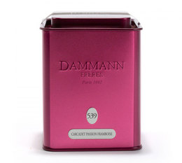 Dammann Frères Hibiscus Infusion Passion Framboise - 100g in tea caddy