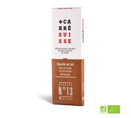 Carré Suisse Milk Chocolate Bar with Caramel Chips & Organic Guérande Salt - 40g
