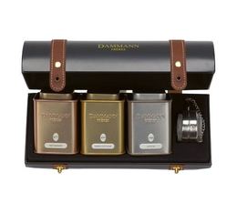 'Merveilleux' tea gift box - 3 x 30g loose leaf teas + infuser - Dammann Frères