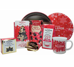 Coffret Cadeau Noël - Assortiment de Chocolat, Thé, Café et Tasse - MAISON TAILLEFER