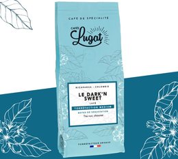 Café moulu pour cafetière filtre : Le Dark'n Sweet - 250g - Cafés Lugat