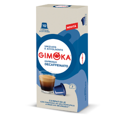 Gimoka Soave Decaffeinated Capsules compatible with Nespresso® x 10