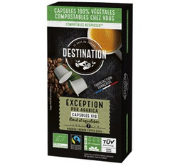 10 Capsules Exception Fair for life Bio - Nespresso compatible - DESTINATION